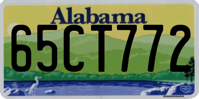 AL license plate 65CT772