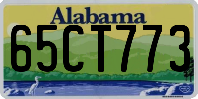 AL license plate 65CT773