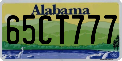 AL license plate 65CT777