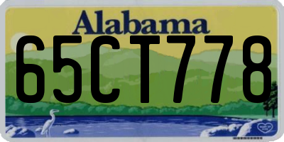AL license plate 65CT778