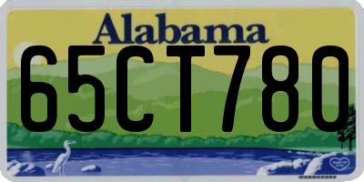 AL license plate 65CT780