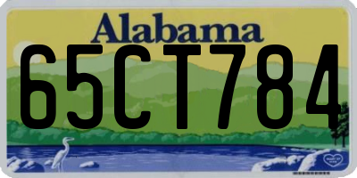 AL license plate 65CT784