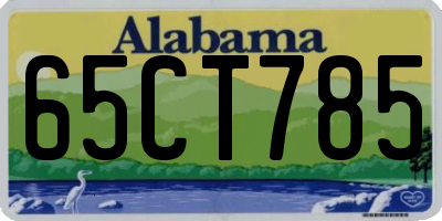 AL license plate 65CT785