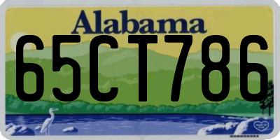 AL license plate 65CT786