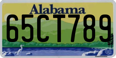 AL license plate 65CT789