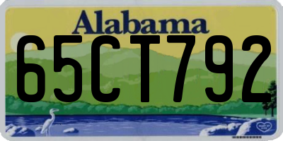AL license plate 65CT792