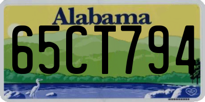 AL license plate 65CT794