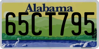 AL license plate 65CT795
