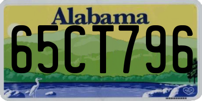 AL license plate 65CT796
