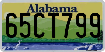 AL license plate 65CT799