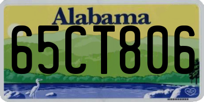 AL license plate 65CT806