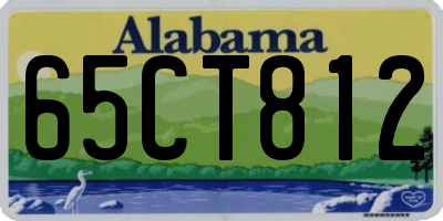 AL license plate 65CT812
