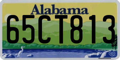 AL license plate 65CT813