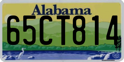 AL license plate 65CT814