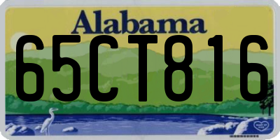 AL license plate 65CT816