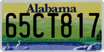 AL license plate 65CT817