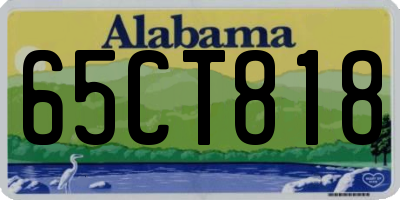 AL license plate 65CT818