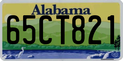 AL license plate 65CT821