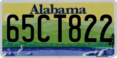 AL license plate 65CT822