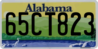 AL license plate 65CT823