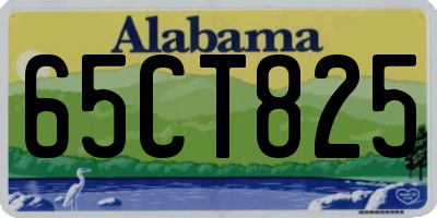AL license plate 65CT825