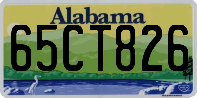 AL license plate 65CT826