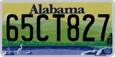 AL license plate 65CT827