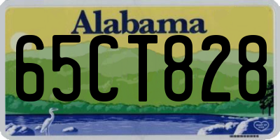 AL license plate 65CT828