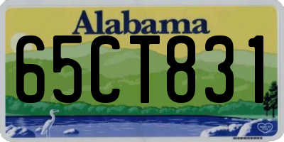 AL license plate 65CT831