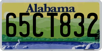 AL license plate 65CT832