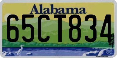 AL license plate 65CT834