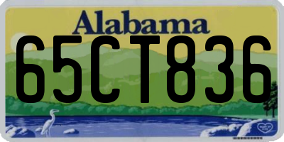 AL license plate 65CT836