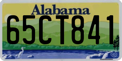 AL license plate 65CT841