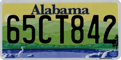 AL license plate 65CT842