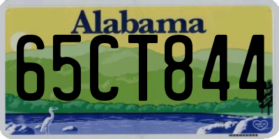 AL license plate 65CT844