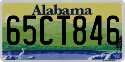 AL license plate 65CT846