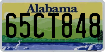 AL license plate 65CT848