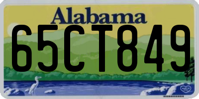 AL license plate 65CT849