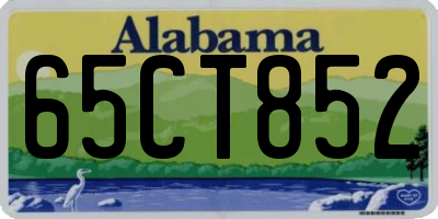 AL license plate 65CT852