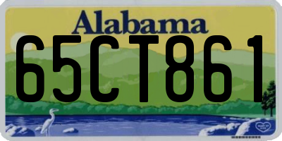 AL license plate 65CT861