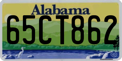 AL license plate 65CT862