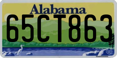 AL license plate 65CT863