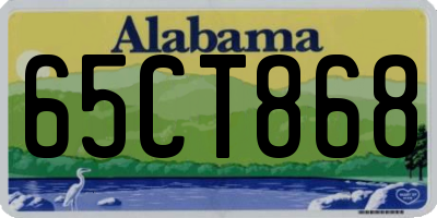 AL license plate 65CT868