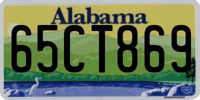 AL license plate 65CT869