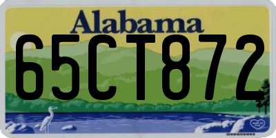 AL license plate 65CT872