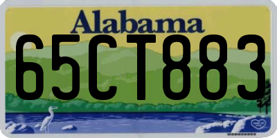 AL license plate 65CT883