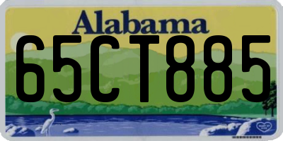AL license plate 65CT885