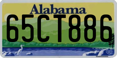 AL license plate 65CT886