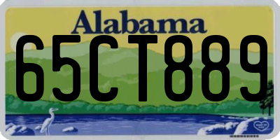 AL license plate 65CT889