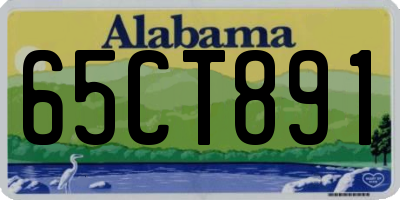 AL license plate 65CT891